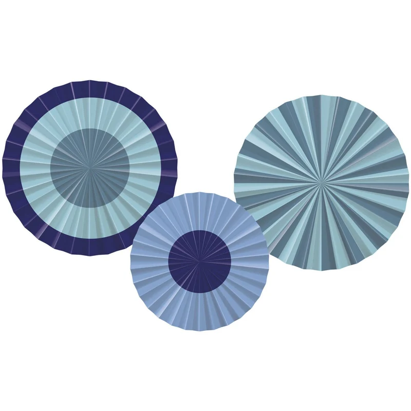 Deco Waaier Set Bold Blue (3st)