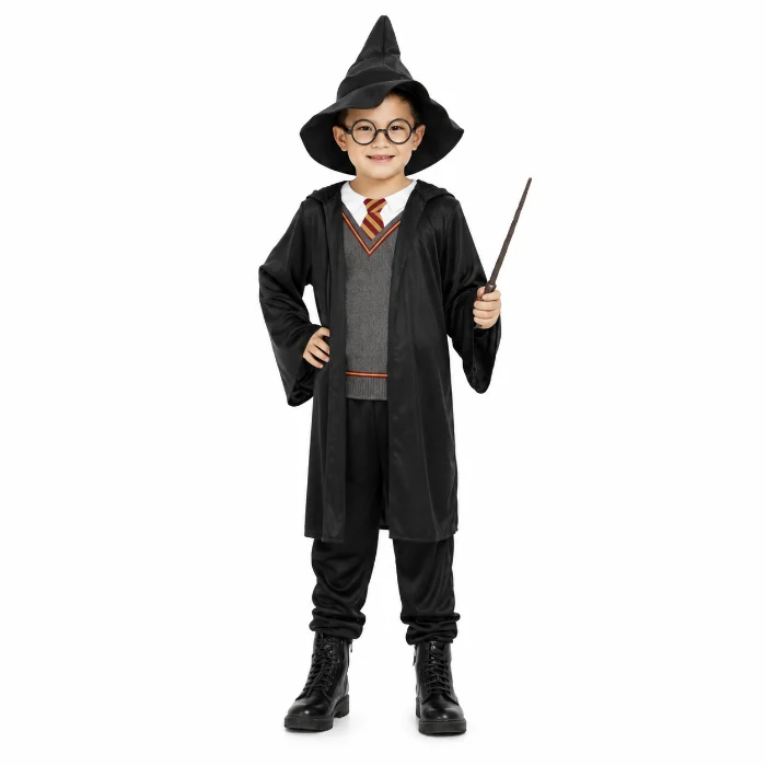 Kostuum Halloween tovenaar jongen maat L