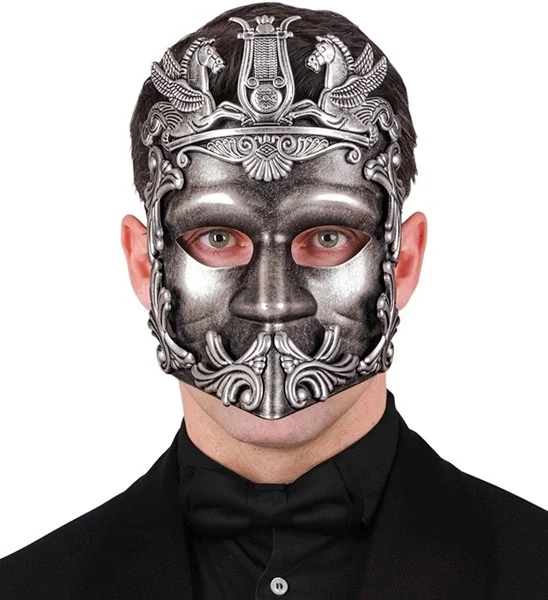 Masker grieks/romeins zilver Noah