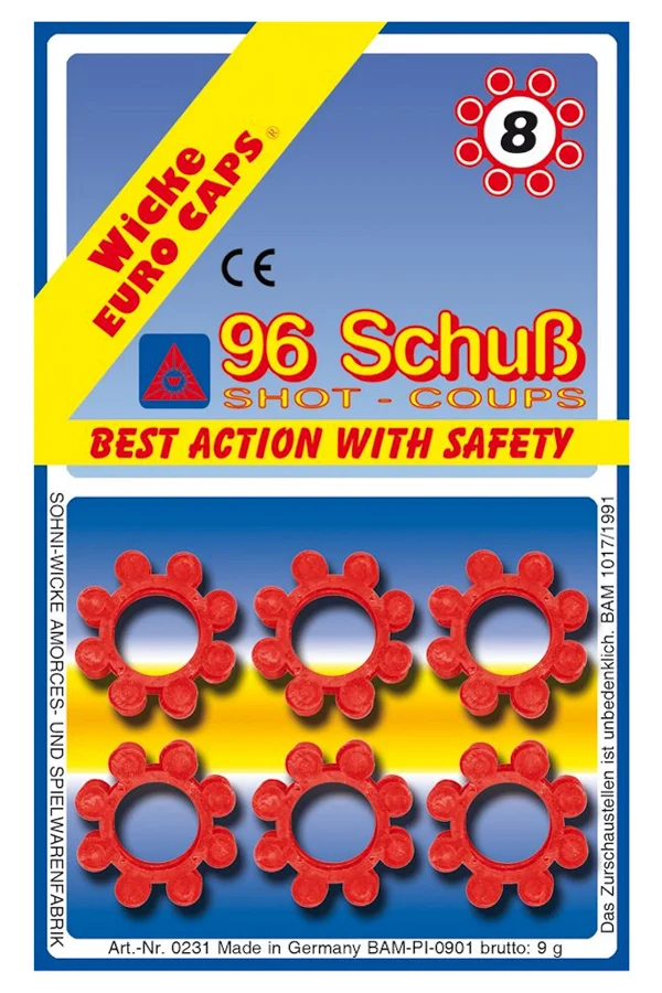 Ammorces 8 shots munitie