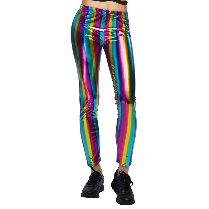 Legging Metallic regenboog