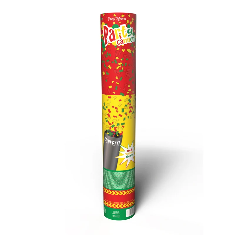 Confetti kanon rood geel groen Limburg 60cm