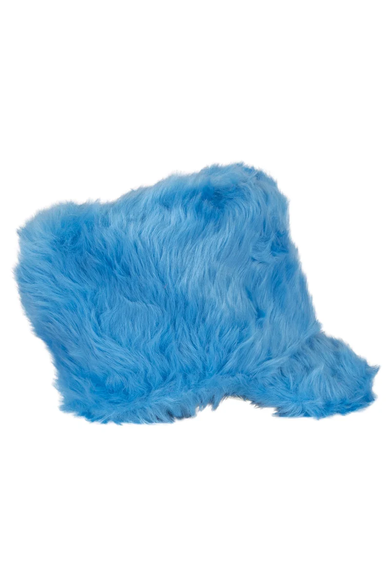 Pluche fanfare hoed harmonie turquoise 15 cm