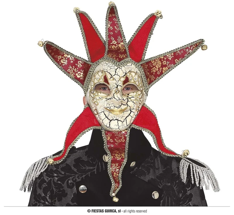 Venetiaans masker rood Barozzi