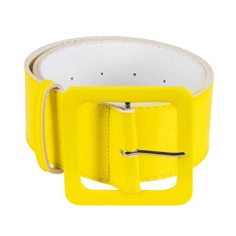 Retro Riem Neon Geel (115x5,5cm)
