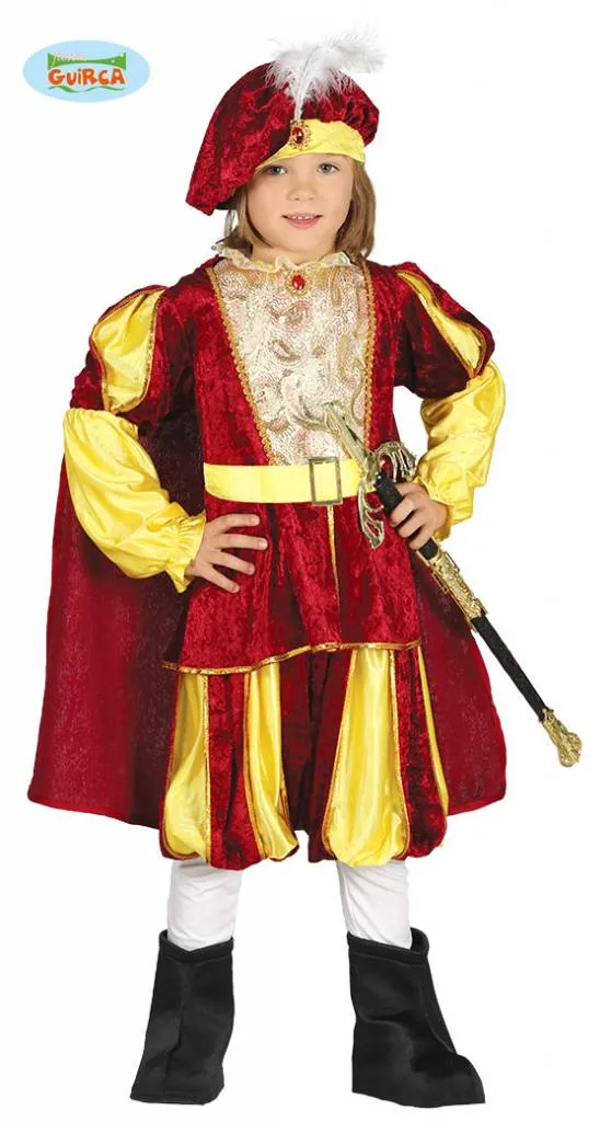 Rode prins kostuum kind