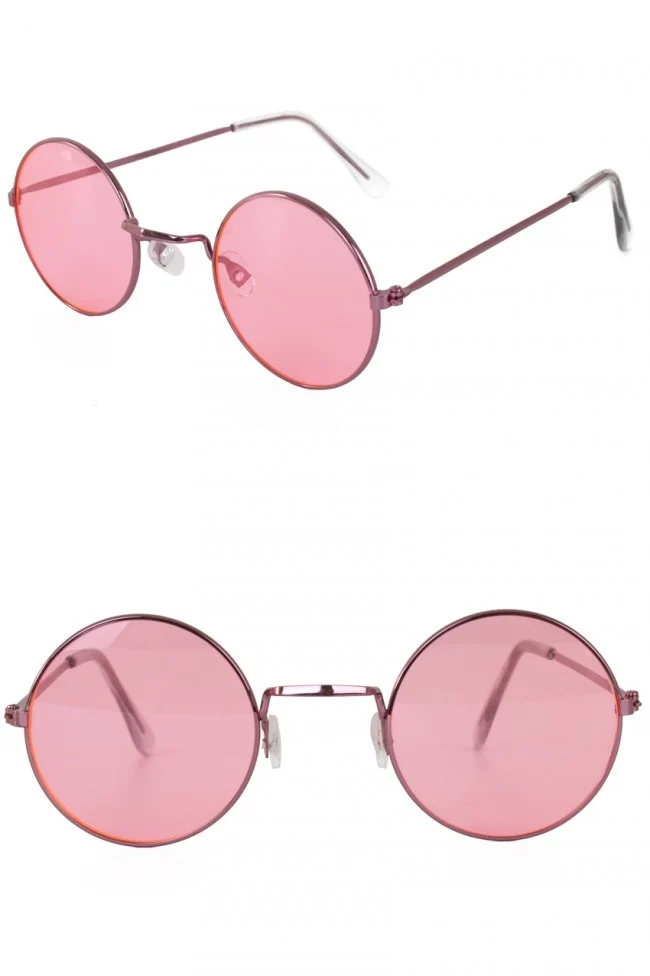 Roze hippie bril