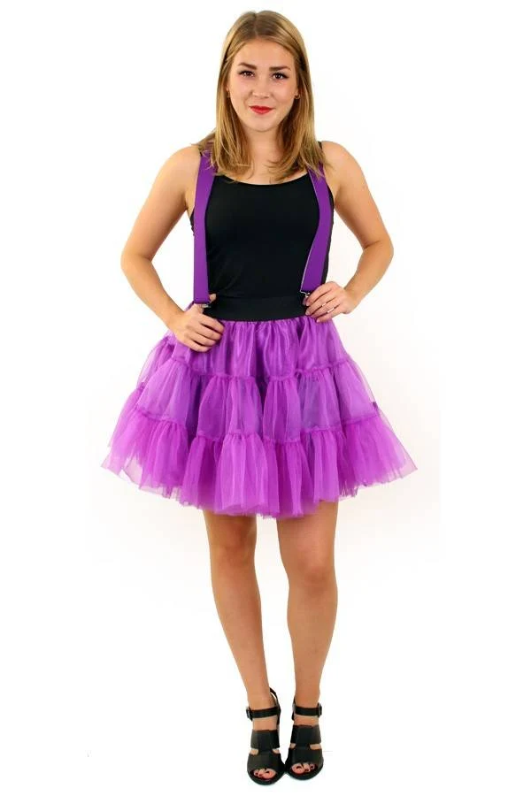 Petticoat paars 2-laags