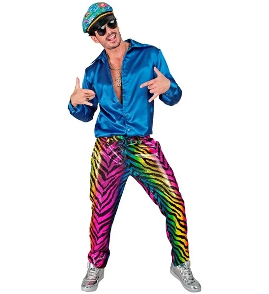 Pailletten broek regenboog tijger Niels