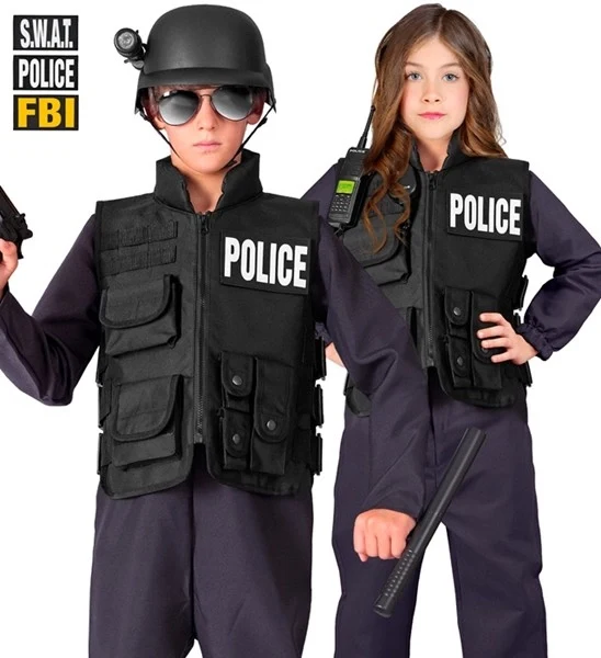 Swat vest fbi/politie kostuum Siem