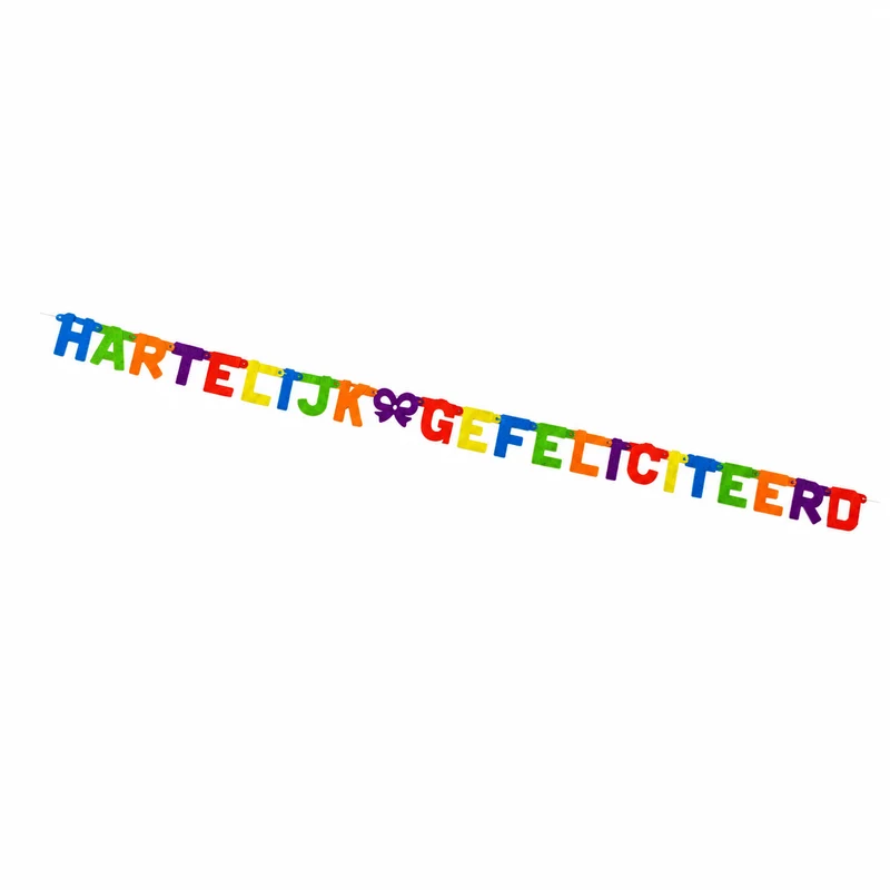Slinger verjaardag meerkleurig