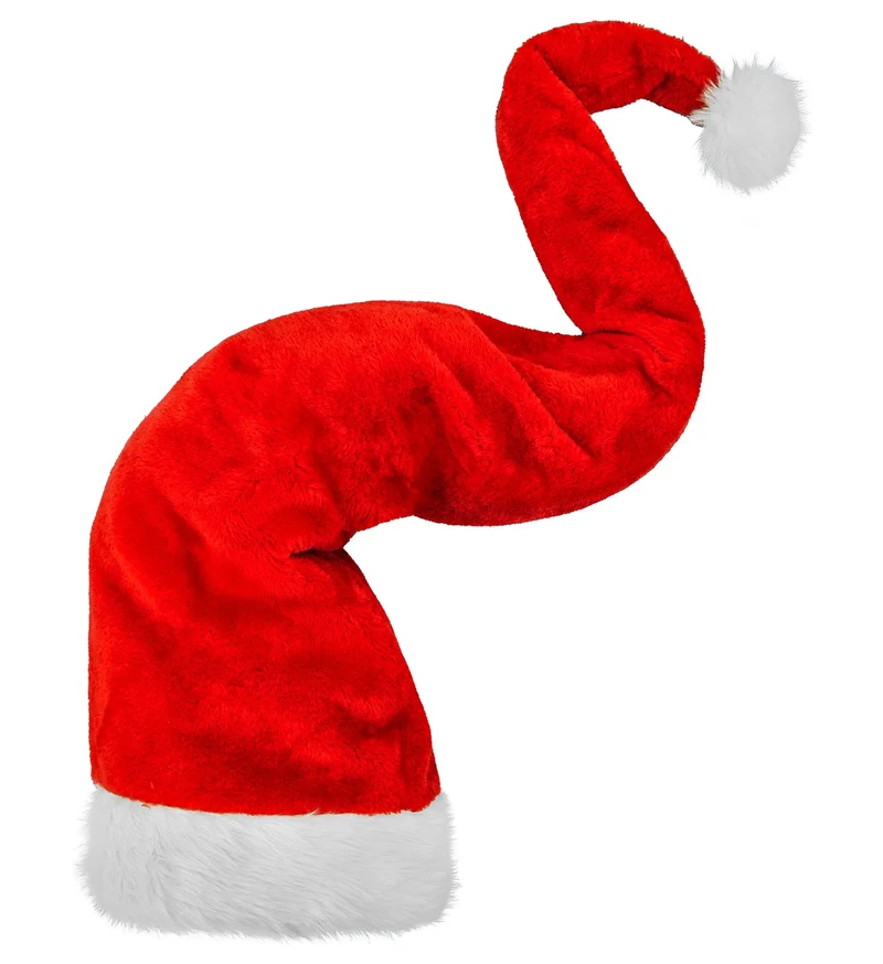 Kerstman muts pluche extra lang 125cm Zoë
