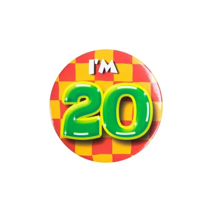 Button klein 20 jaar