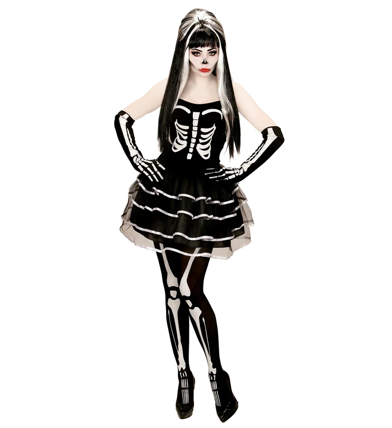 Enge skeleton jurkjes voor Halloween