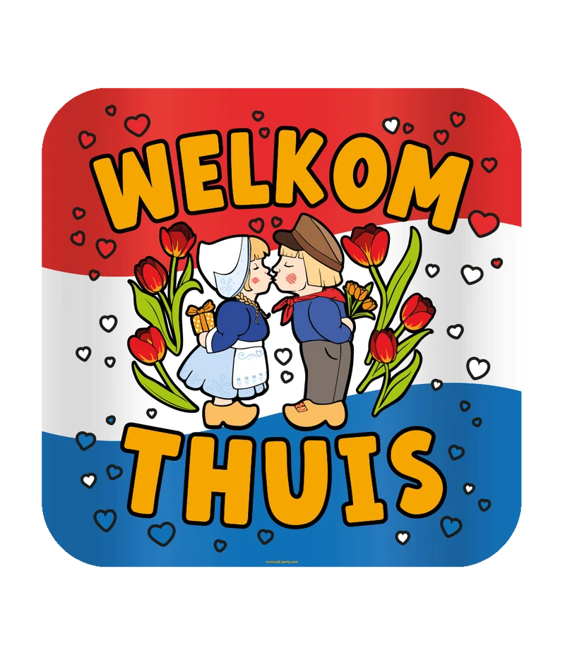 Huldeschild Welkom Thuis Cartoon Nederland