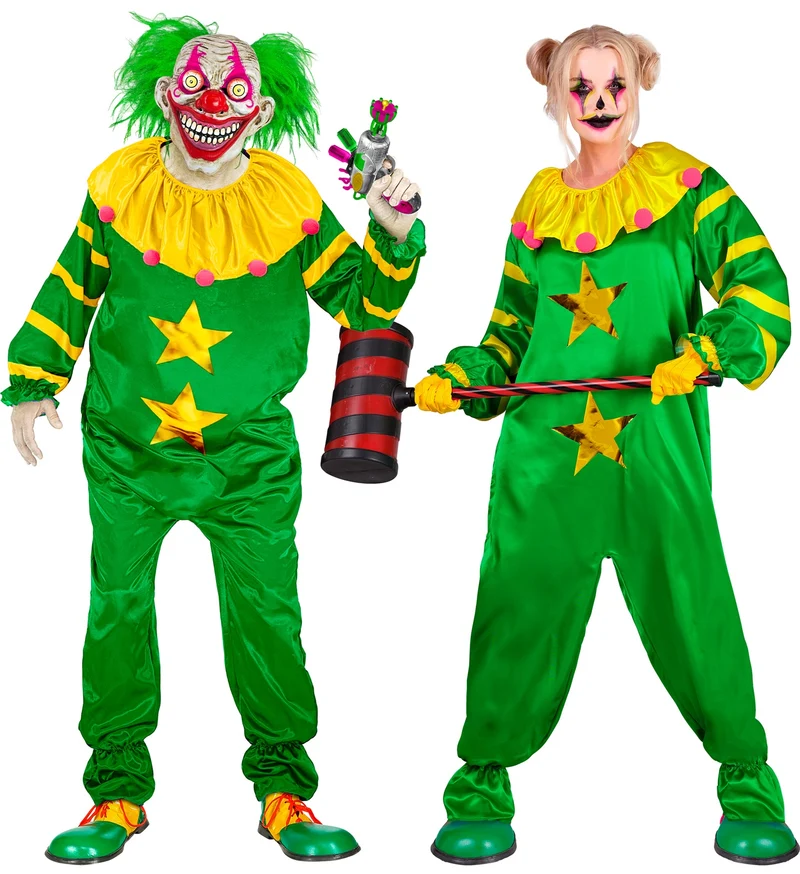 Ruimte horror clown kostuum Mees
