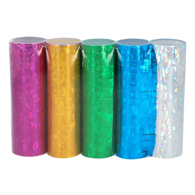 Set 5 papieren serpentines Holografisch