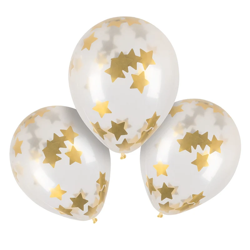 Set 5 latex confettiballonnen Eid Mubarak