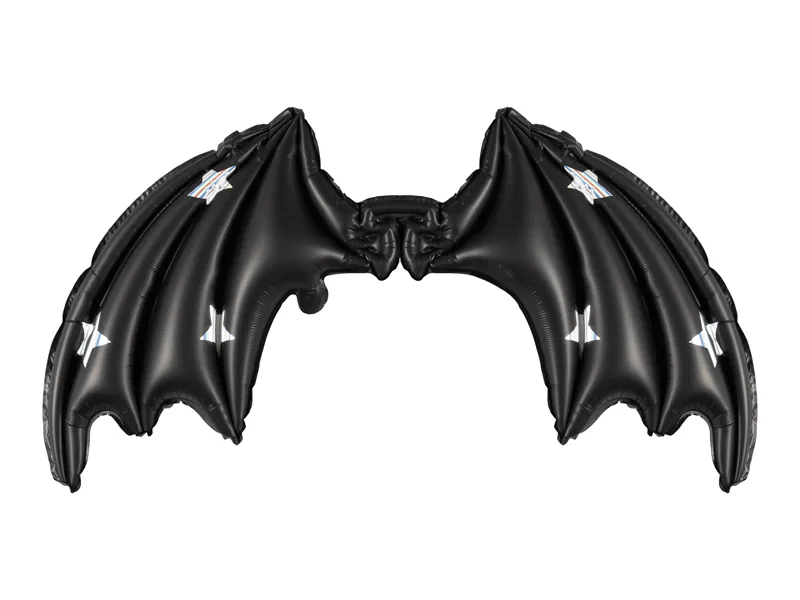 Halloween Folie Ballon Zwart Vleermuis (85cm)
