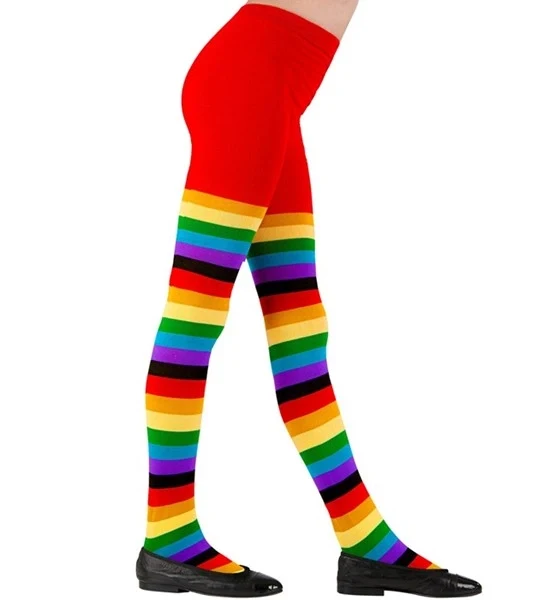 Panty gestreept regenboog kind
