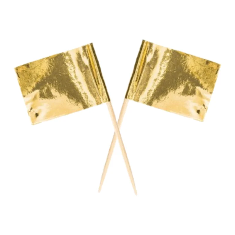 Cocktail Prikkers - Goud - 50 stuks
