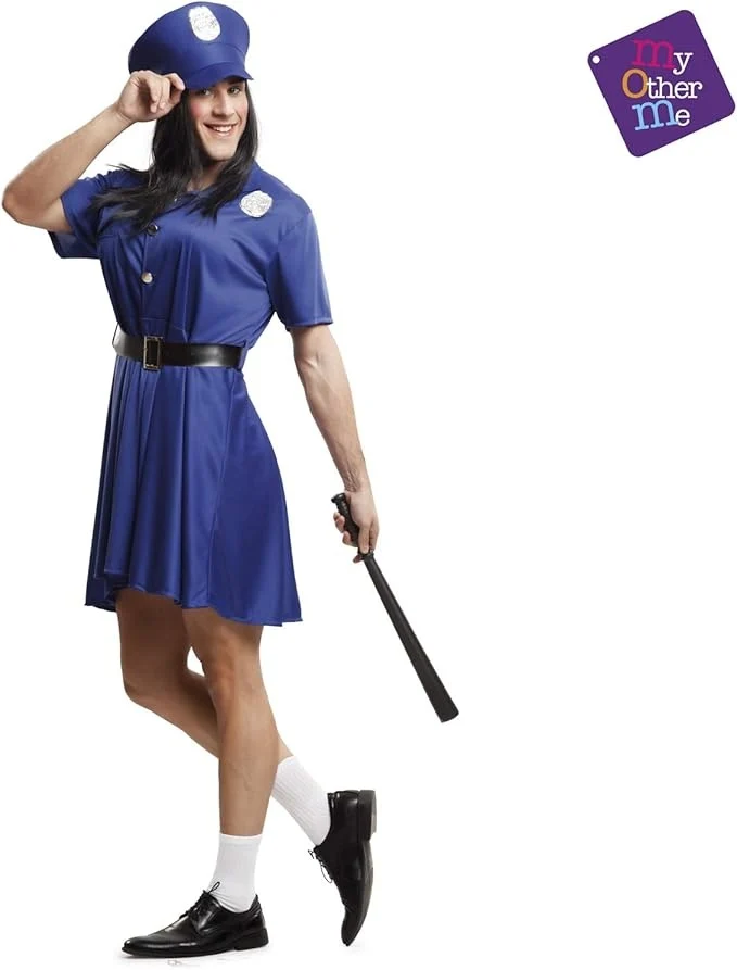 Sexy Politie Pakje Man Blauw