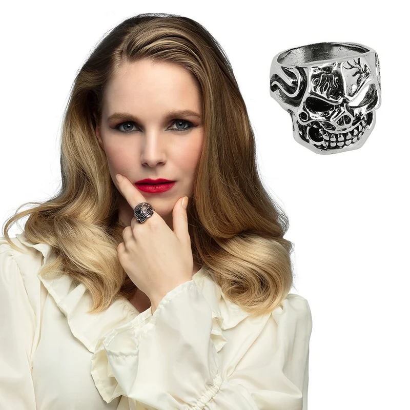 Piraten Ring Doodshoofd (20mm)