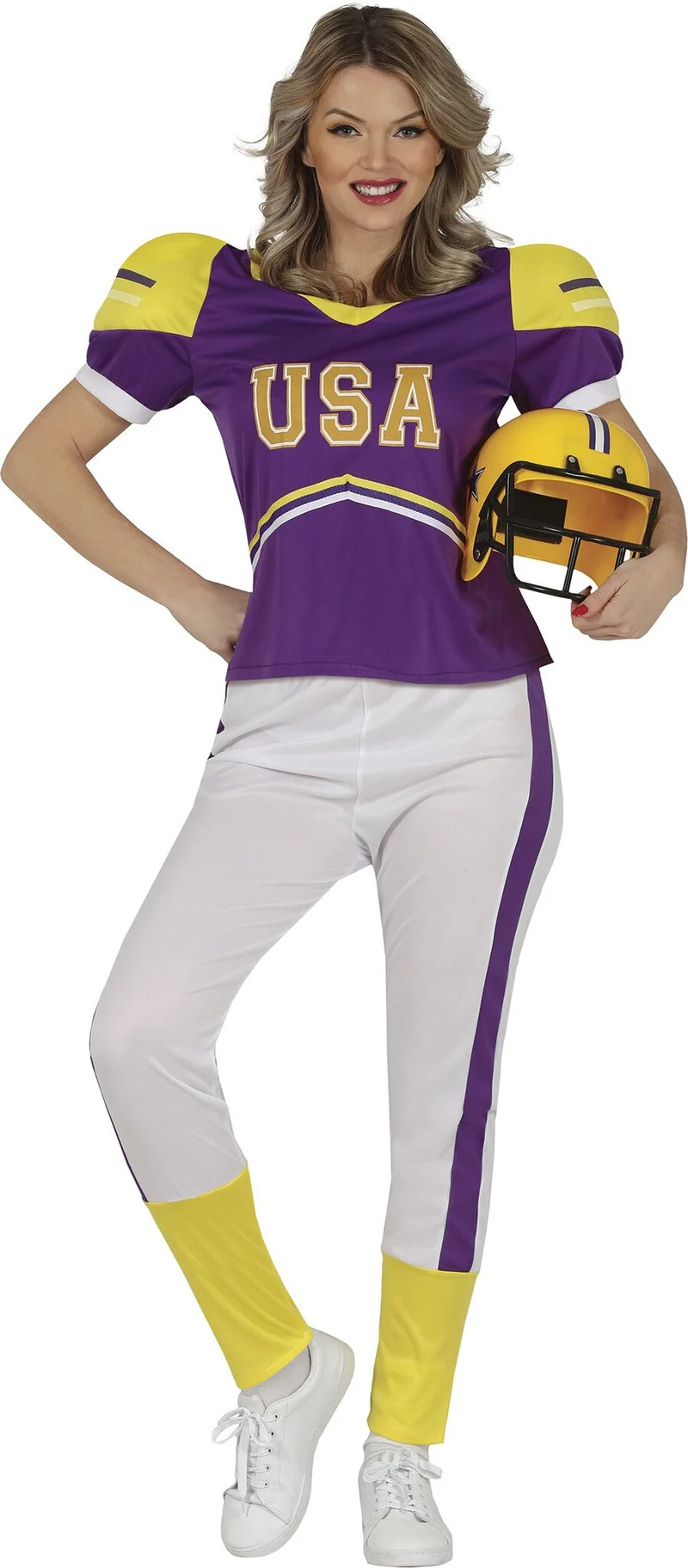 American Football Kostuum Vrouw Purple