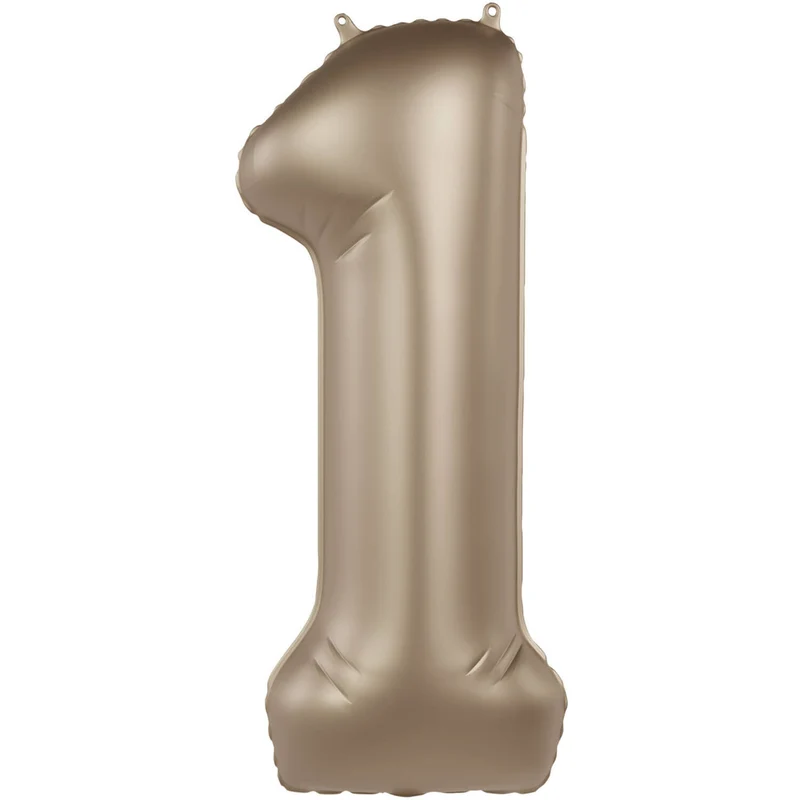 Folieballon Cijfer 1 Starlight Gold (86cm)