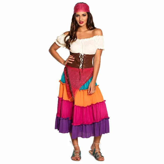 Kostuum Elite Gypsy Nadya meerkleurig dames maat 36/38