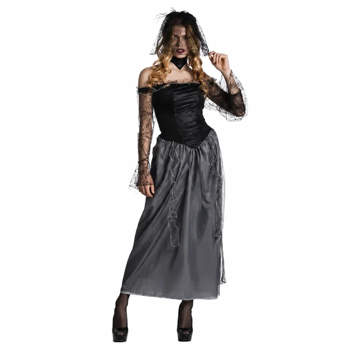 Kostuum Arachne zwart dames maat 36/38