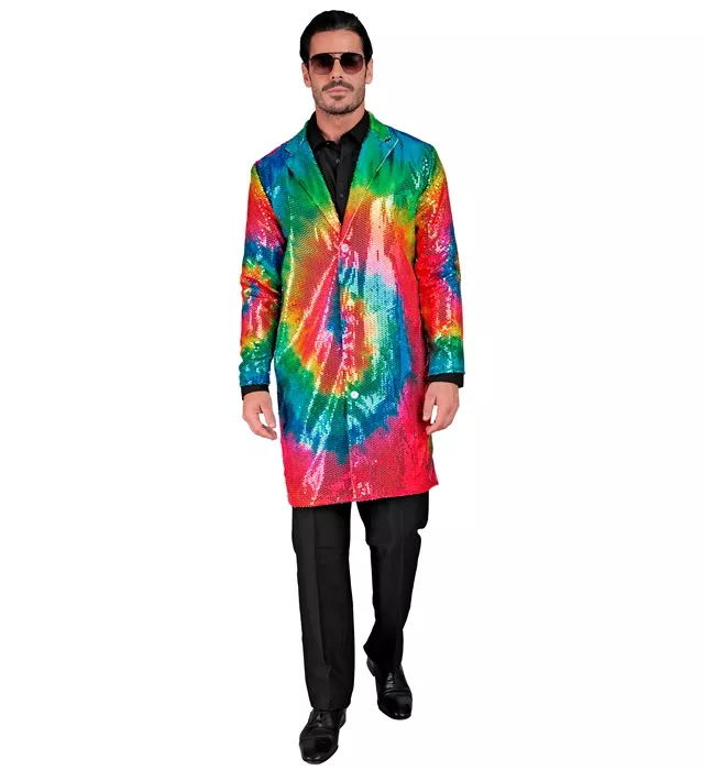 Paillettenjas tie dye Reggae