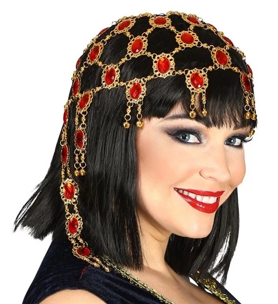 Hoofbedekking edelstenen Cleo