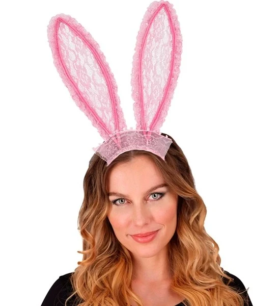 Bunny oren kant roze