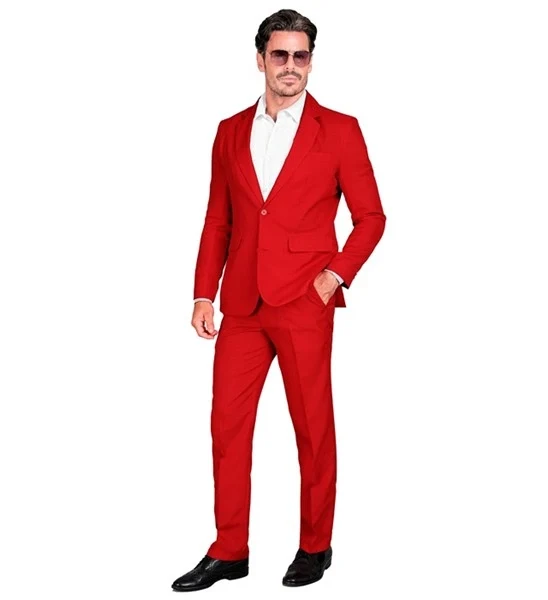 Kostuum rood suit