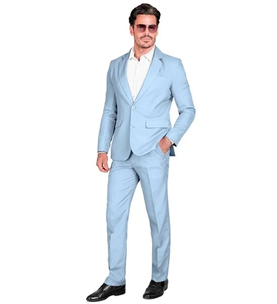 Kostuum licht blauw suit