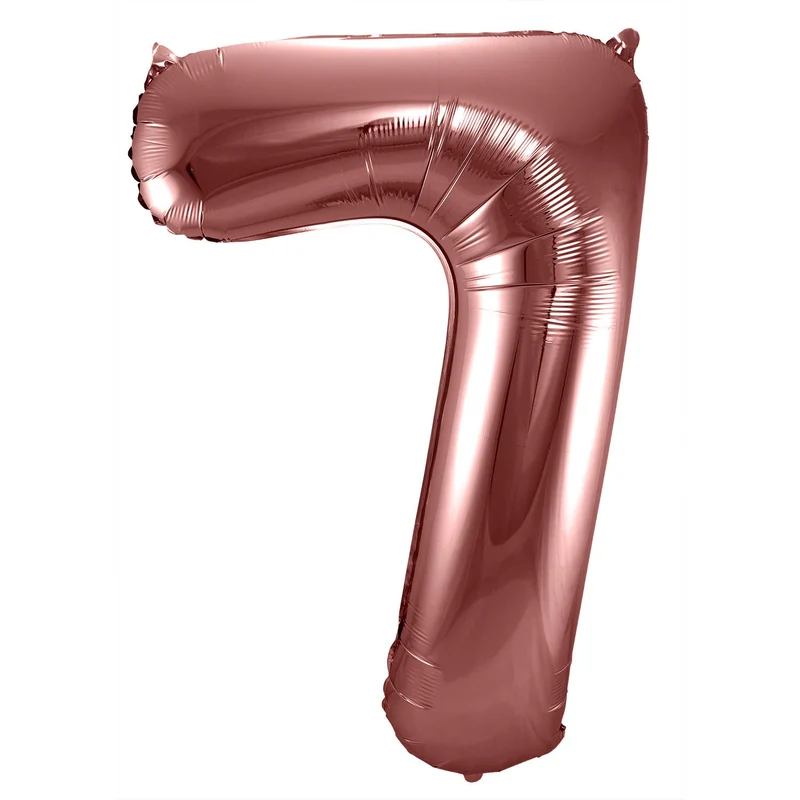 Folieballon Brons Cijfer 7 - 86 cm
