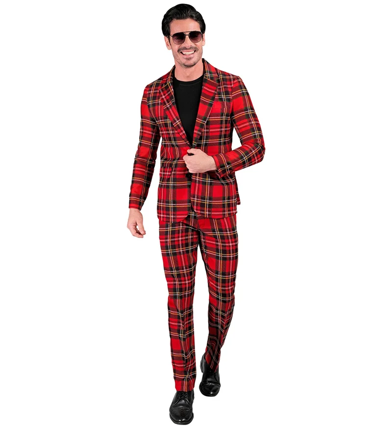 Kostuum schotse ruit suit