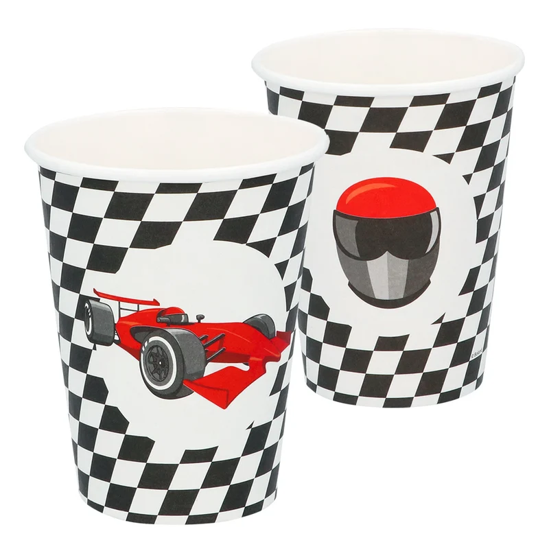 Set 8 papieren bekertjes Speed