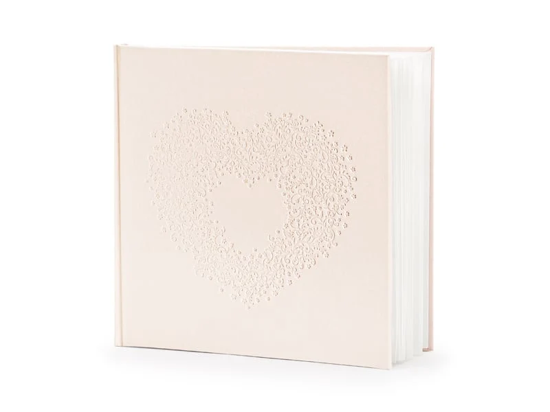 Gastenboek Lichtroze Hartje