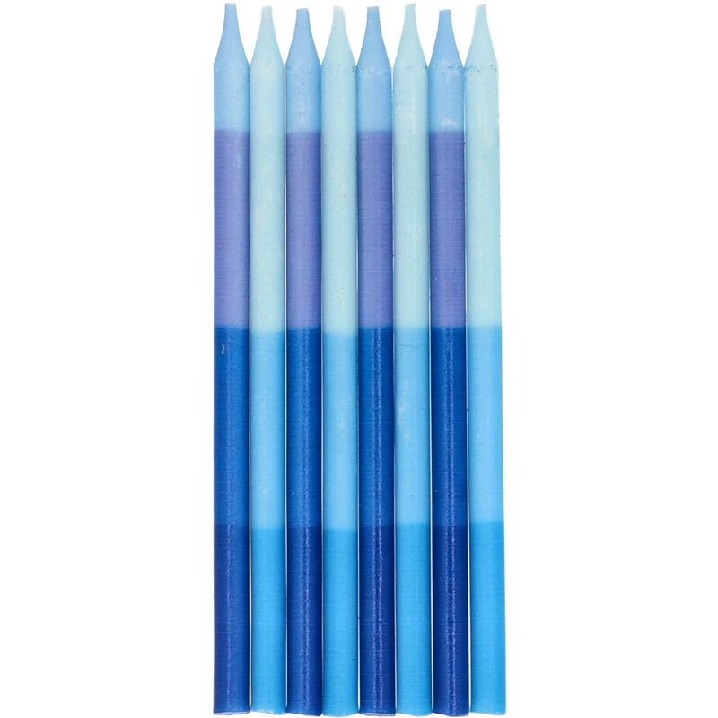 Kaarsen Blauw Shades of Blue 10cm (24st)