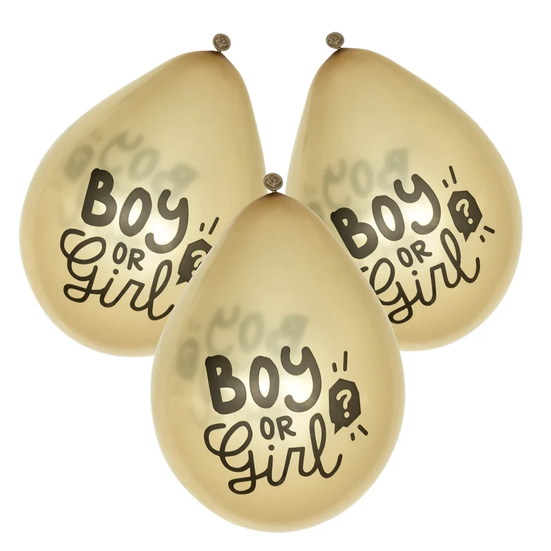Set 6 latex ballonnen 'Boy or girl?'