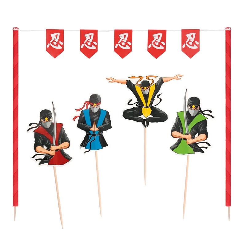 Set taartdecoratie Ninja