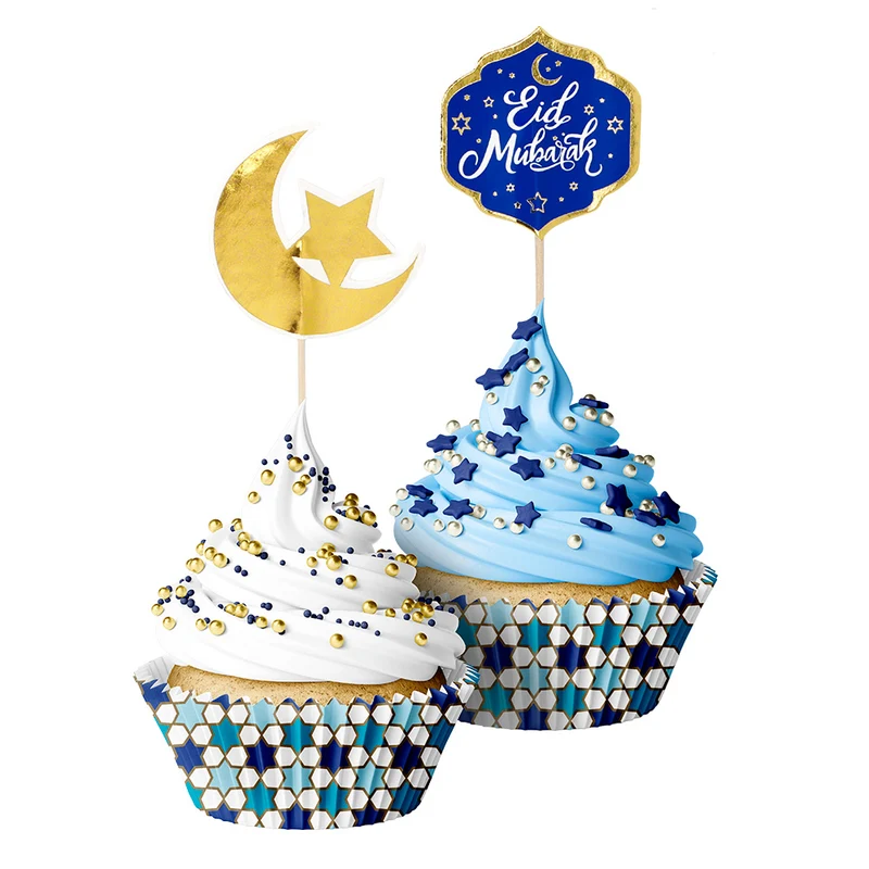 Set cupcakedecoratie 'Eid Mubarak'