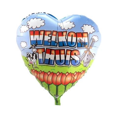 Welkom Thuis Holland - Folieballon - 45cm