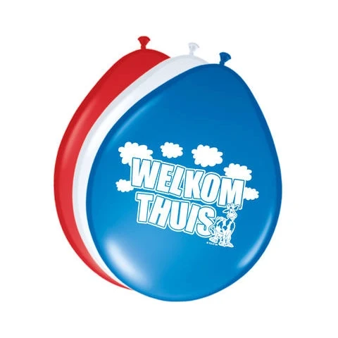Welkom Thuis Holland - Ballonnen - 8 stuks - 30cm
