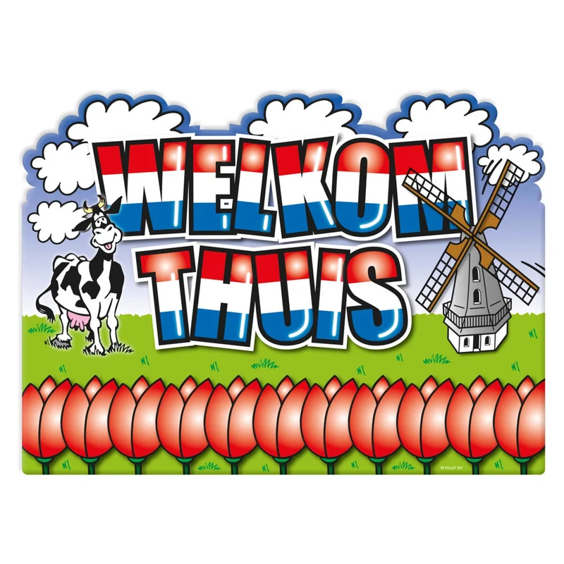 Welkom Thuis Holland - Deurbord