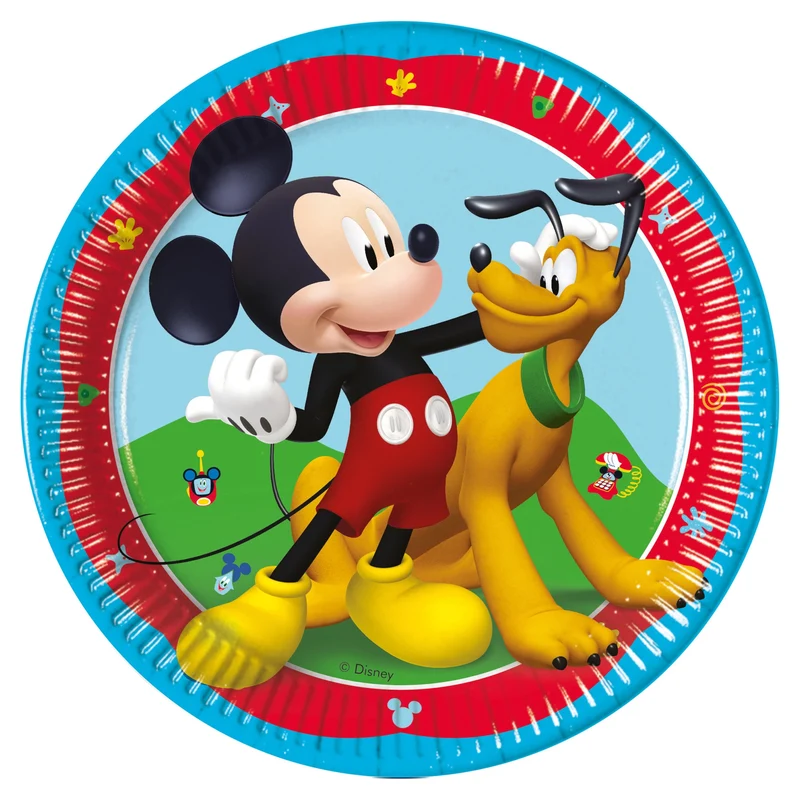 Mickey Rock the house bordjes 20 cm