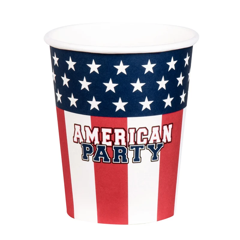 Set 10 papieren bekertjes USA