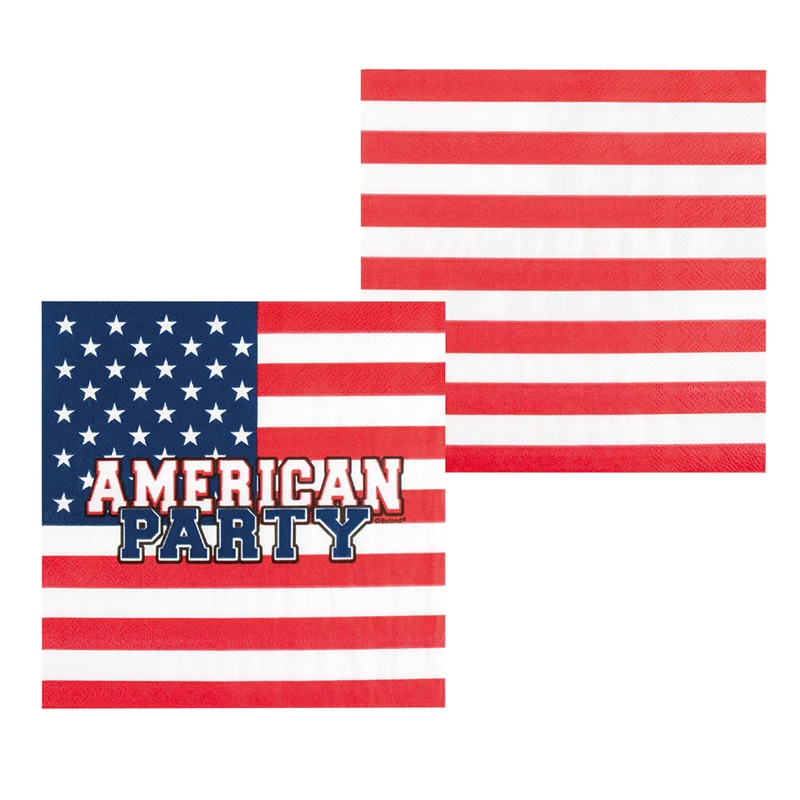 Set 20 papieren servetten USA